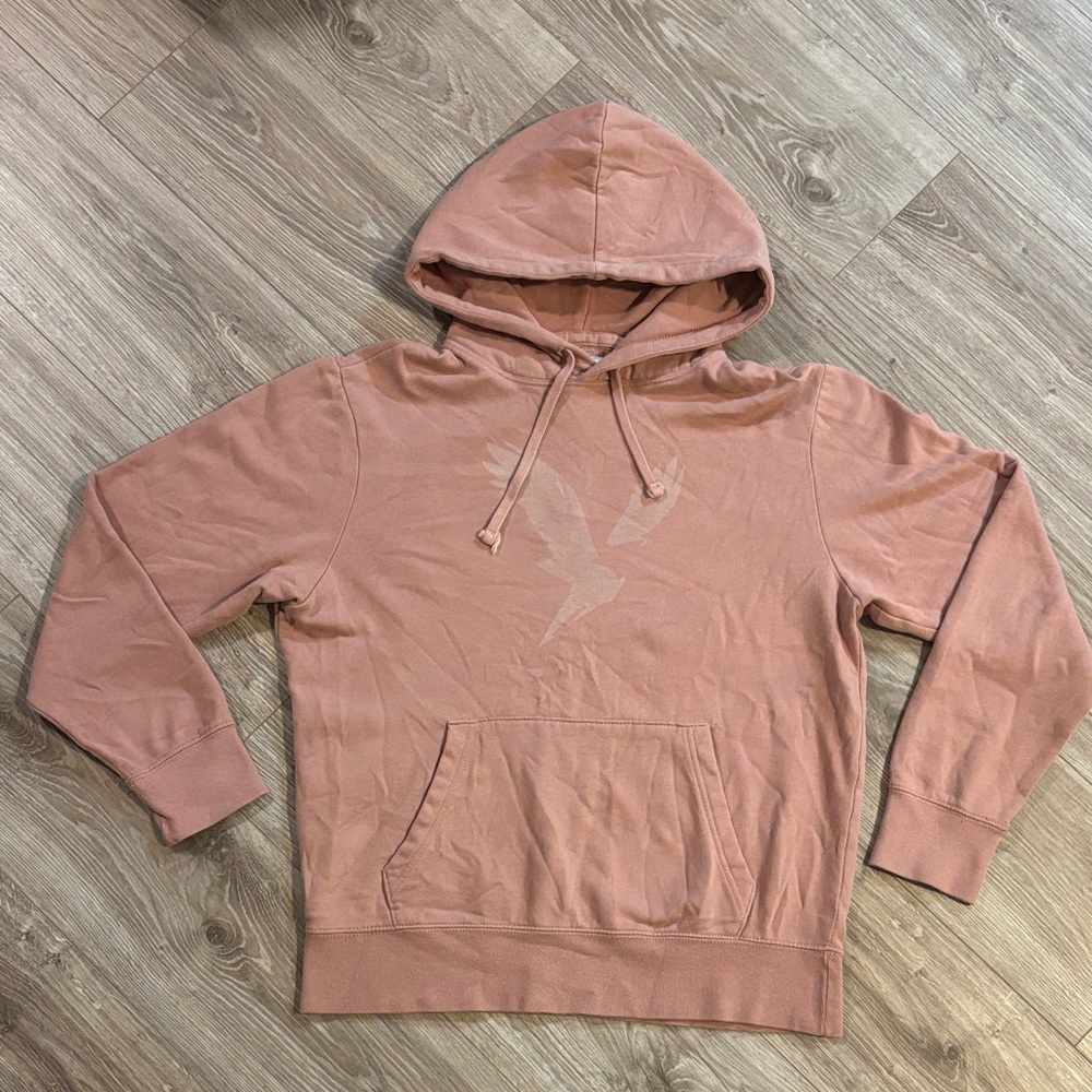American Eagle Casual Hoodie in Dusty Pinkish Peach size medium